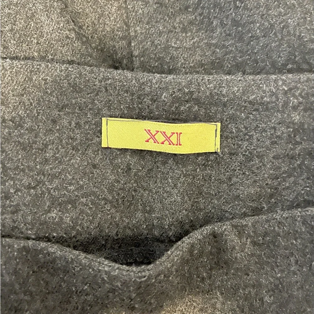 Forever 21 Gray Flare A-Line Skirt Medium